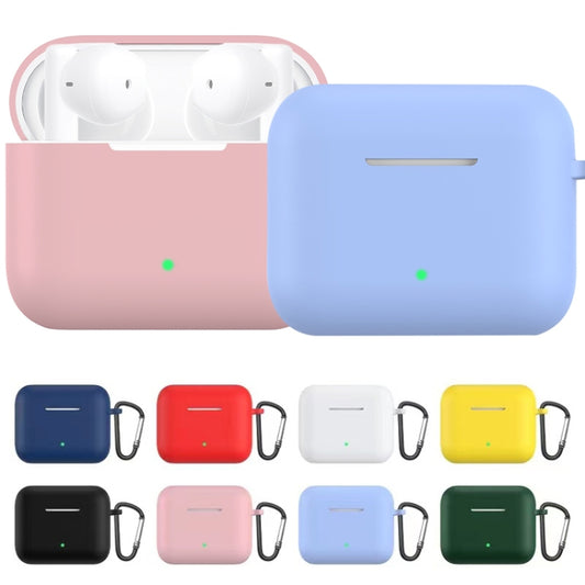 Solid Color Silicone Earphone Protective Case with Hook For Honor Earbuds X2(Midnight Blue) by buy2fix