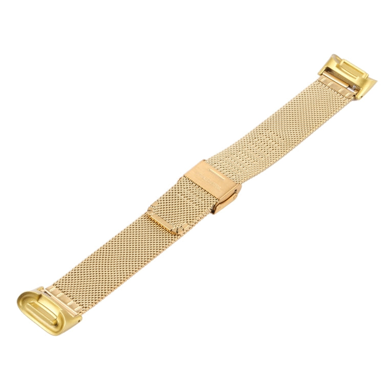 For Fitbit Charge 5 Milan Steel Double Buckles Strap Watch Band(Gold) - Watch Bands by buy2fix | Online Shopping UK | buy2fix