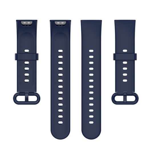 For Xiaomi Redmi Watch 2 Solid Color Silicone Strap Watch Band(Dark Blue) by buy2fix