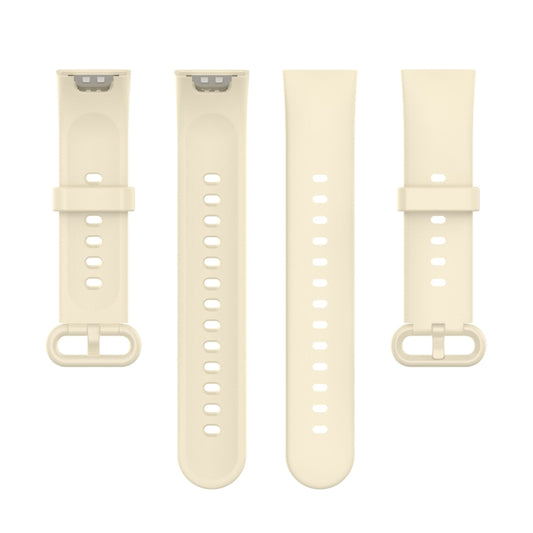 For Xiaomi Redmi Watch 2 Solid Color Silicone Strap Watch Band(Ivory White) by buy2fix