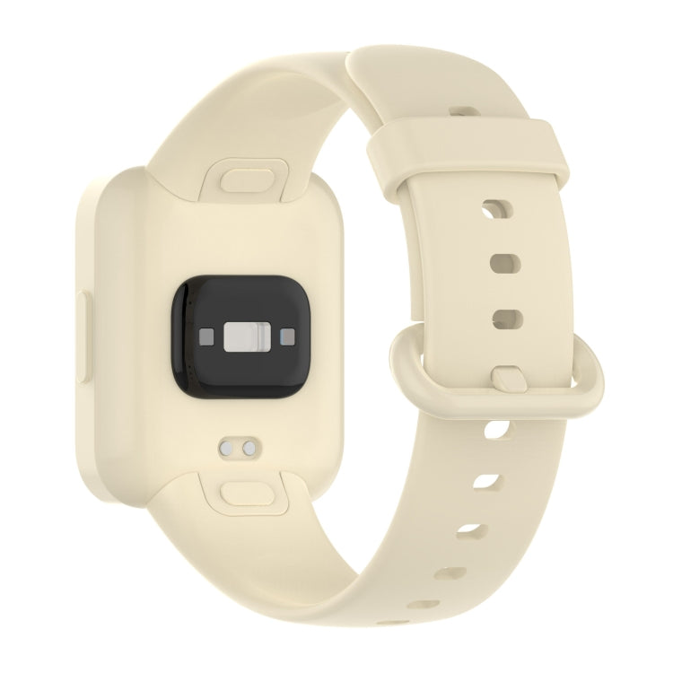 For Xiaomi Redmi Watch 2 Solid Color Silicone Strap Watch Band(Ivory White) - Watch Bands by buy2fix | Online Shopping UK | buy2fix