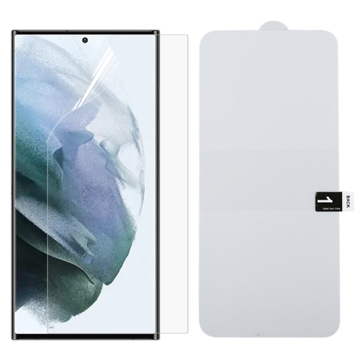 For Samsung Galaxy S22 Ultra 5G Full Screen Protector Explosion-proof Hydrogel Film - Galaxy Tempered Glass by buy2fix | Online Shopping UK | buy2fix
