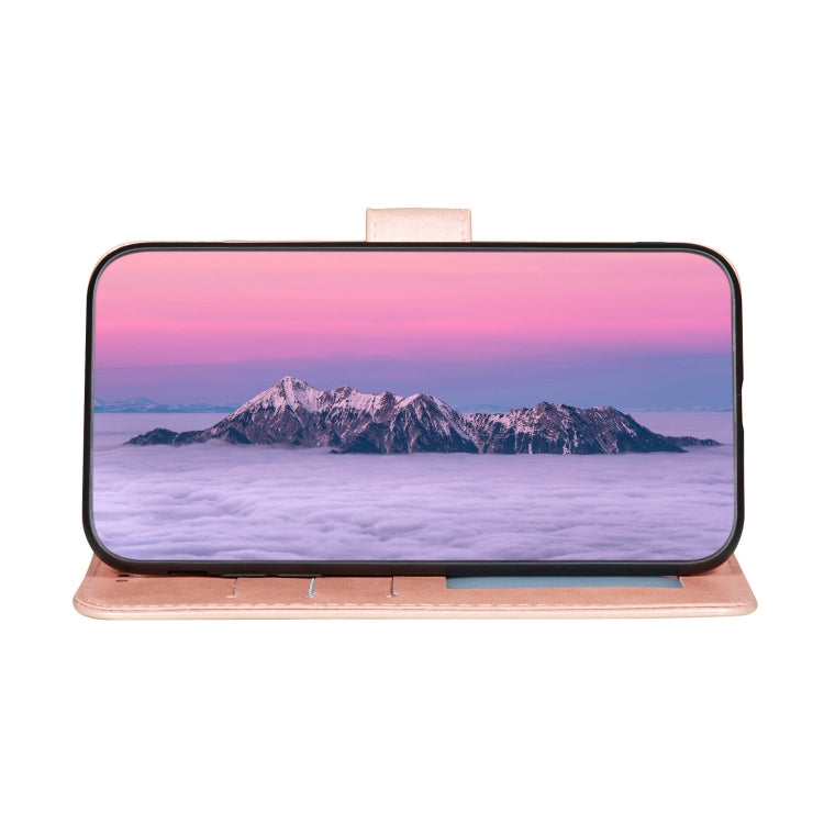 For Samsung Galaxy S22 5G Solid Color Leather Phone Case with Holder & Card Slots & Wallet & Lanyard(Rose Gold) - Galaxy S22 5G Cases by buy2fix | Online Shopping UK | buy2fix