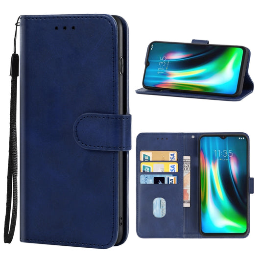 Leather Phone Case For Lenovo K12 Note / Motorola Moto G9 & G9 Play & E7 Plus(Blue) - Lenovo by buy2fix | Online Shopping UK | buy2fix
