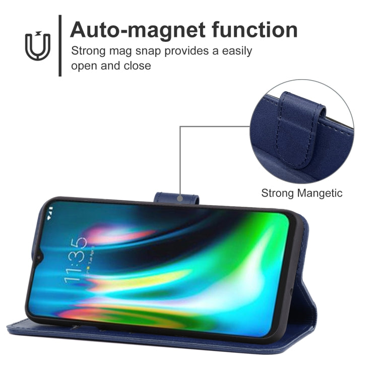 Leather Phone Case For Lenovo K12 Note / Motorola Moto G9 & G9 Play & E7 Plus(Blue) - Lenovo by buy2fix | Online Shopping UK | buy2fix