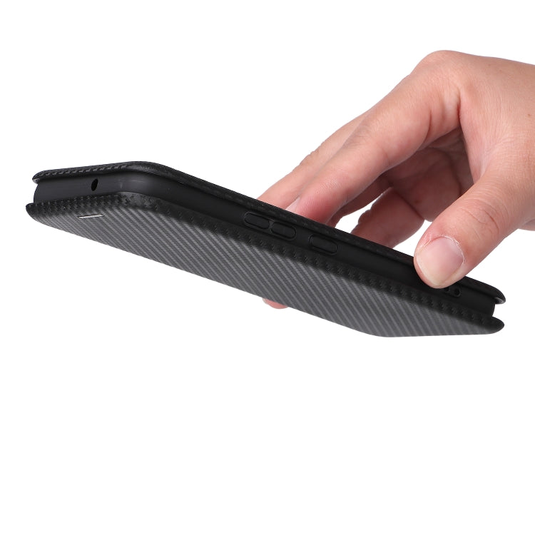For Samsung Galaxy S22 Carbon Fiber Texture Horizontal Flip Leather Phone Case(Black) - Galaxy S22 5G Cases by buy2fix | Online Shopping UK | buy2fix