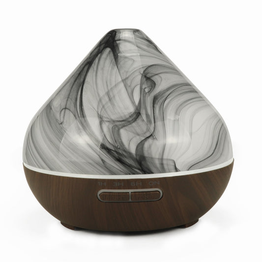 400ml Volcano Shape Humidifier Glass Aromatherapy Machine Automatic Alcohol Sprayer, Plug Specification:EU Plug(Coffee) by buy2fix