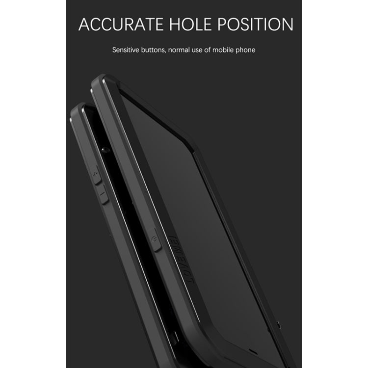 For iPhone 13 Pro LOVE MEI Metal Shockproof Life Waterproof Dustproof Protective Phone Case (Red) - iPhone 13 Pro Cases by LOVE MEI | Online Shopping UK | buy2fix