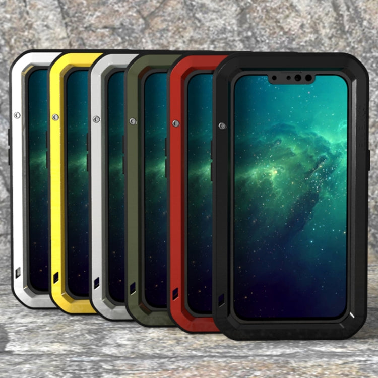 For iPhone 13 Pro LOVE MEI Metal Shockproof Life Waterproof Dustproof Protective Phone Case (Red) - iPhone 13 Pro Cases by LOVE MEI | Online Shopping UK | buy2fix