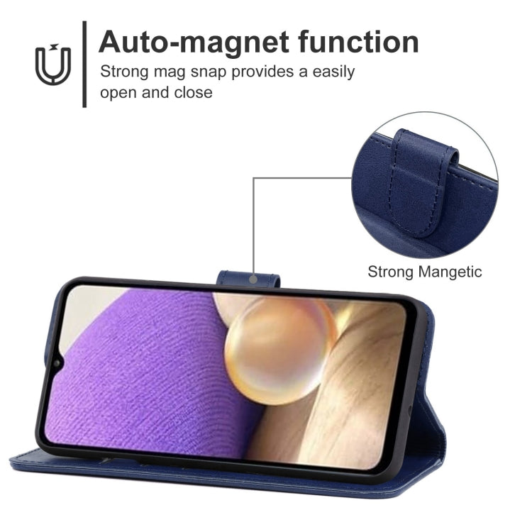 Leather Phone Case For Samsung Galaxy A33 5G(Blue) - Galaxy Phone Cases by buy2fix | Online Shopping UK | buy2fix