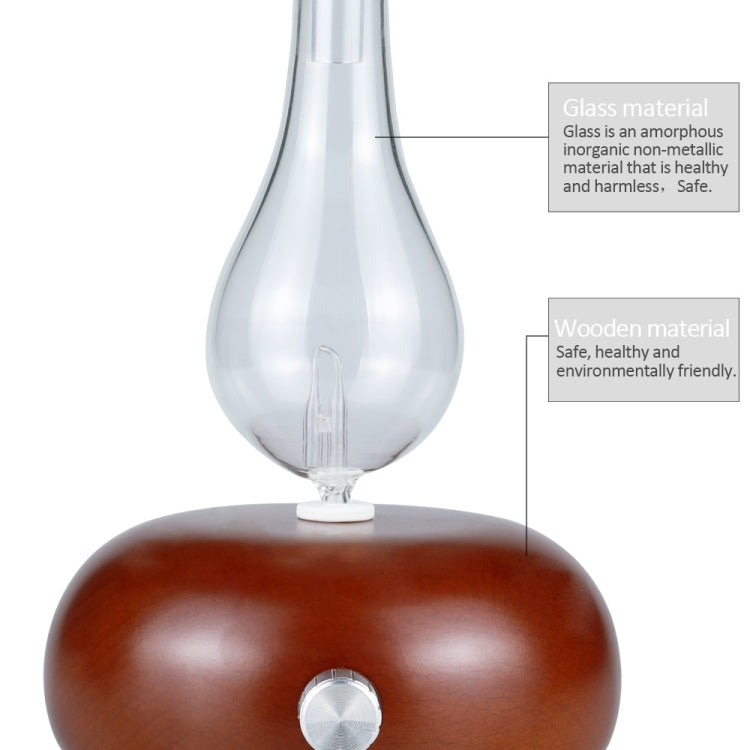 Wood Essential Oil Diffuser Aromatherapy Machine Automatic Alcohol Sprayer, Plug Specification:EU Plug(Dark Brown) - Air Purifiers & Accessories by buy2fix | Online Shopping UK | buy2fix