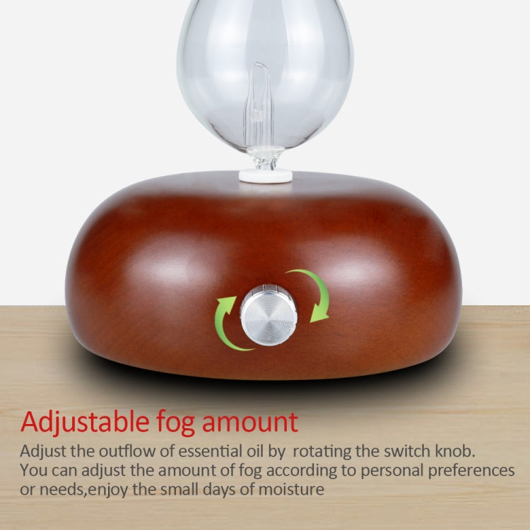 Wood Essential Oil Diffuser Aromatherapy Machine Automatic Alcohol Sprayer, Plug Specification:EU Plug(Dark Brown) - Air Purifiers & Accessories by buy2fix | Online Shopping UK | buy2fix