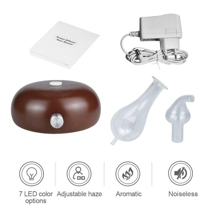 Wood Essential Oil Diffuser Aromatherapy Machine Automatic Alcohol Sprayer, Plug Specification:EU Plug(Dark Brown) - Air Purifiers & Accessories by buy2fix | Online Shopping UK | buy2fix