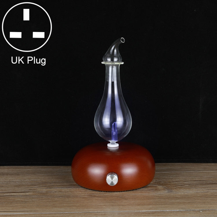 Wood Essential Oil Diffuser Aromatherapy Machine Automatic Alcohol Sprayer, Plug Specification:UK Plug(Dark Brown) - Air Purifiers & Accessories by buy2fix | Online Shopping UK | buy2fix