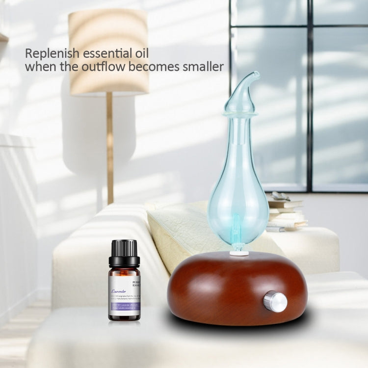 Wood Essential Oil Diffuser Aromatherapy Machine Automatic Alcohol Sprayer, Plug Specification:US Plug(Dark Brown) by buy2fix