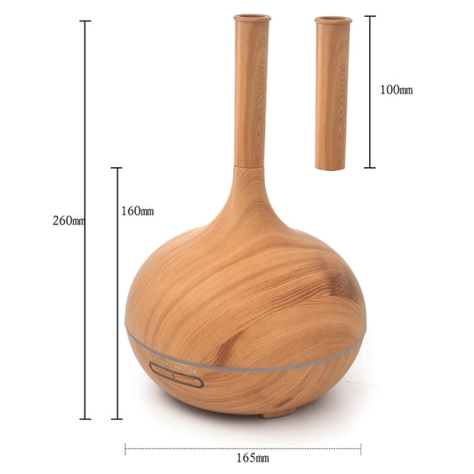 Creative Fragrance Machine Pointed Mouth Humidifier Automatic Alcohol Sprayer with Colorful LED Light, Plug Specification:US Plug(Light Brown) by buy2fix