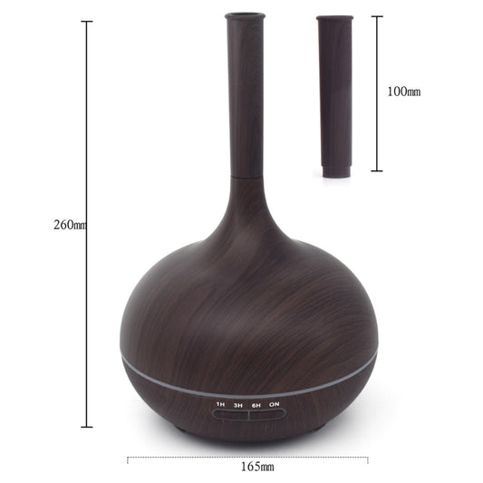 Creative Fragrance Machine Pointed Mouth Humidifier Automatic Alcohol Sprayer with Colorful LED Light, Plug Specification:US Plug(Dark Brown) by buy2fix