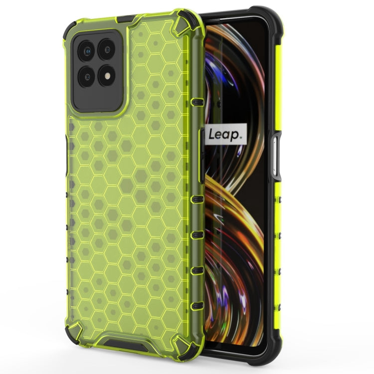 For OPPO Realme 8i Shockproof Honeycomb PC + TPU Phone Case(Green) - Realme Cases by buy2fix | Online Shopping UK | buy2fix