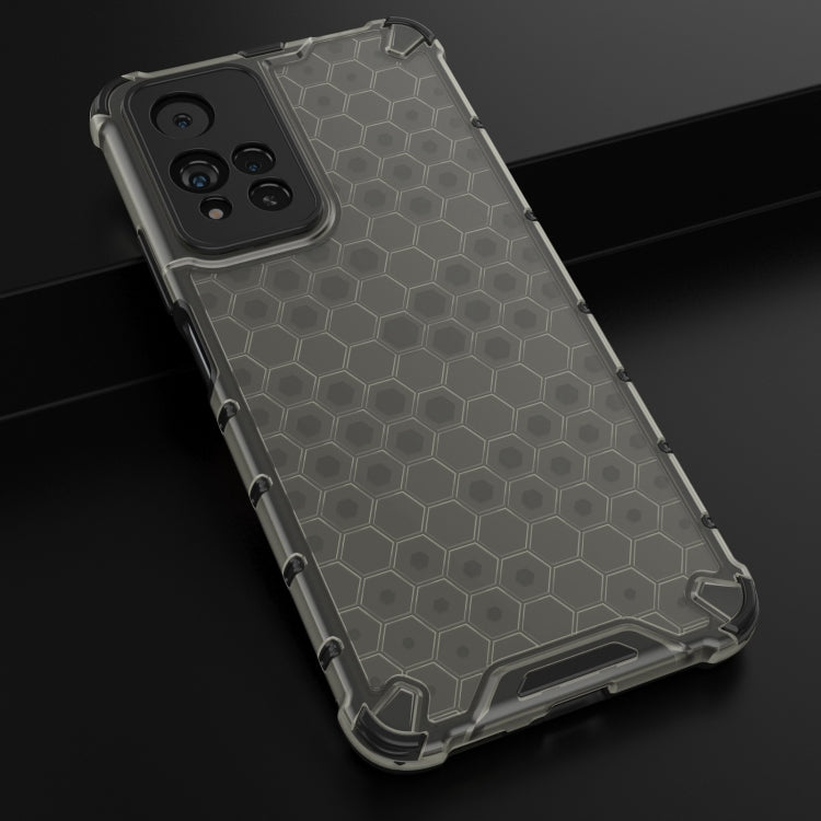 For Xiaomi Redmi Note 11 Pro 5G Shockproof Honeycomb PC + TPU Phone Case(Black) by buy2fix