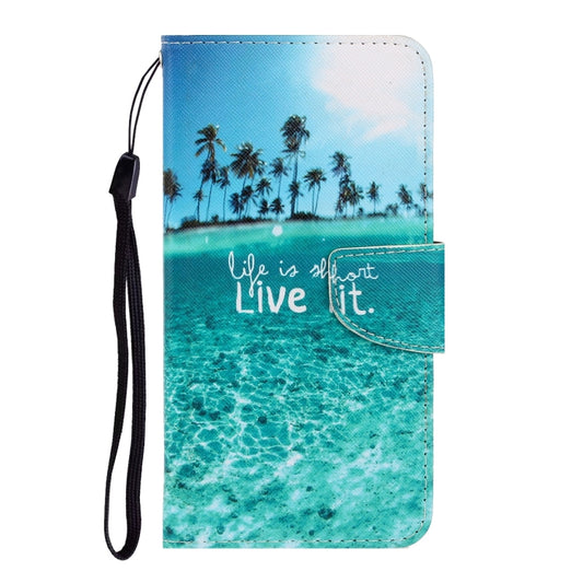 For Xiaomi Redmi Note 11 Pro 3D Colored Drawing Horizontal Flip Leather Phone Case(Coconut Tree) by buy2fix