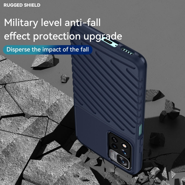 For Xiaomi Redmi Poco M4 Pro 5G Thunderbolt Shockproof TPU Soft Phone Case(Blue) - Xiaomi Cases by buy2fix | Online Shopping UK | buy2fix