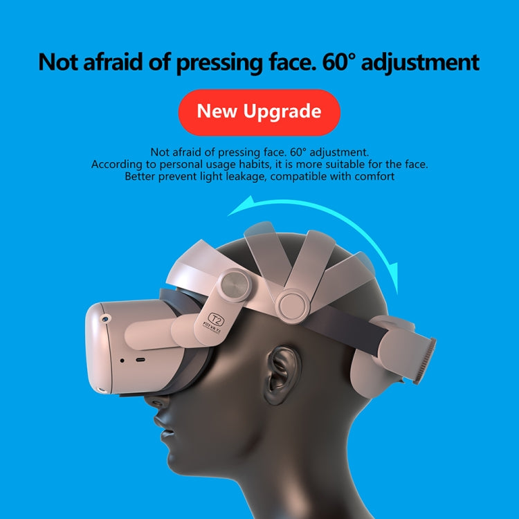 FIITVR T2 Adjustable VR Headset Hood Headband for Oculus Q2 - VR Accessories by buy2fix | Online Shopping UK | buy2fix