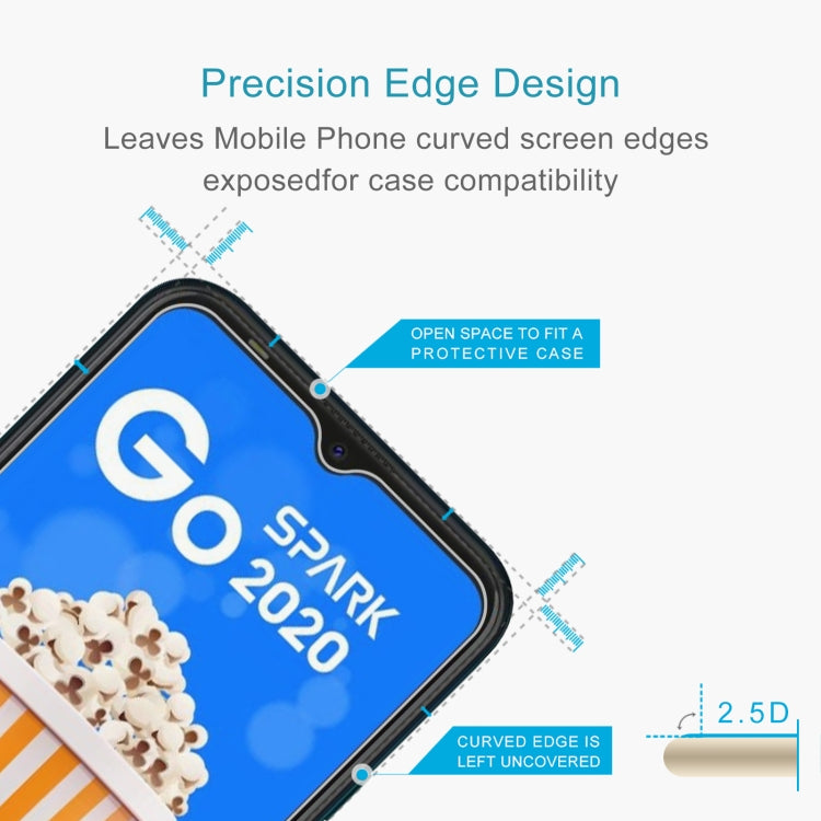 10 PCS 0.26mm 9H 2.5D Tempered Glass Film For Tecno Spark Go 2020 - Tecno Tempered Glass by buy2fix | Online Shopping UK | buy2fix