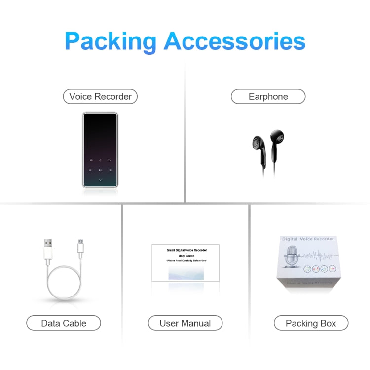 M12 Multifunctional Portable Bluetooth Player, Capacity:8GB(Silver) - MP4 Player by buy2fix | Online Shopping UK | buy2fix
