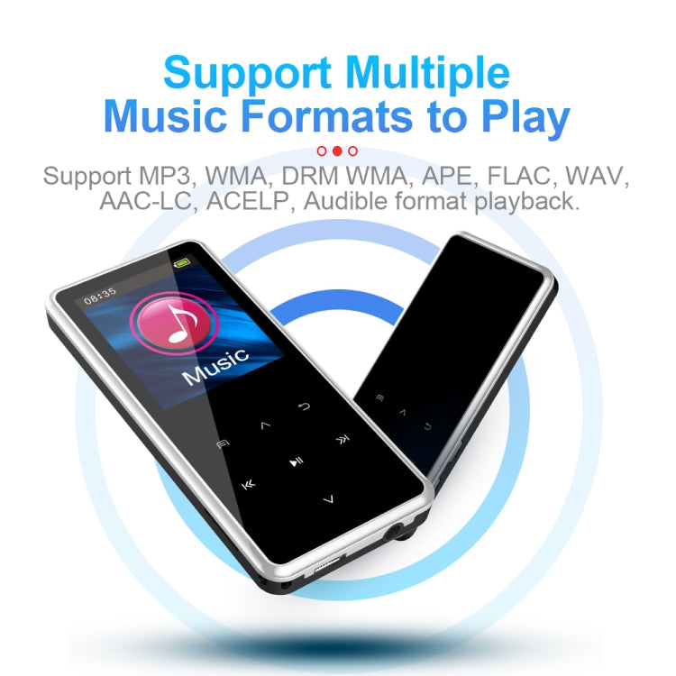 M12 Multifunctional Portable Bluetooth Player, Capacity:8GB(Silver) - MP4 Player by buy2fix | Online Shopping UK | buy2fix
