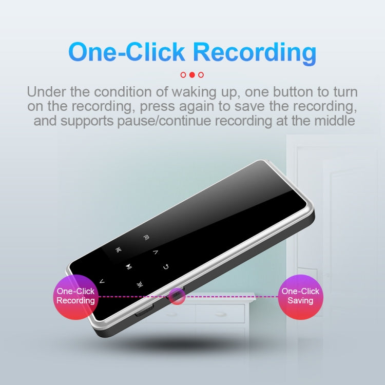 M12 Multifunctional Portable Bluetooth Player, Capacity:8GB(Silver) - MP4 Player by buy2fix | Online Shopping UK | buy2fix