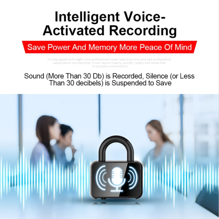 Q11 Intelligent HD Noise Reduction Lock Voice Recorder, Capacity:4GB(Black) - Recording Pen by buy2fix | Online Shopping UK | buy2fix