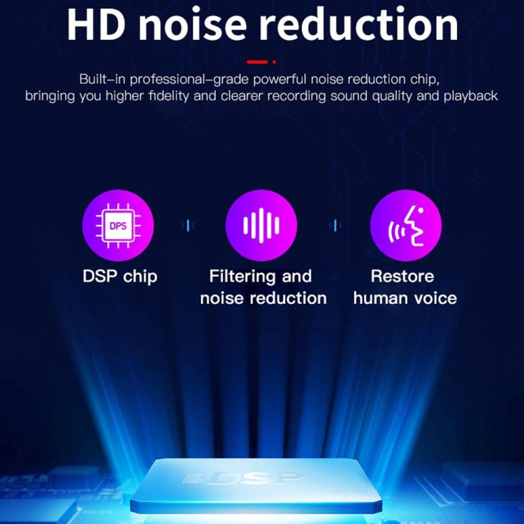 Q37 Intelligent HD Noise Reduction Voice Recorder, Capacity:8GB(Black) - Recording Pen by buy2fix | Online Shopping UK | buy2fix