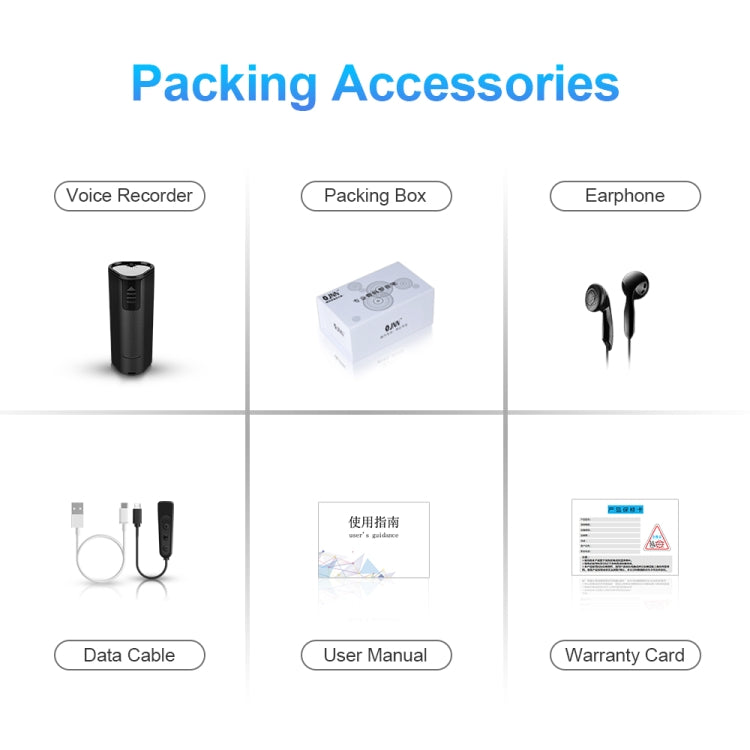 Q51 Intelligent HD Noise Reduction Remote Voice Control Recorder, Capacity:16GB(Black) by buy2fix