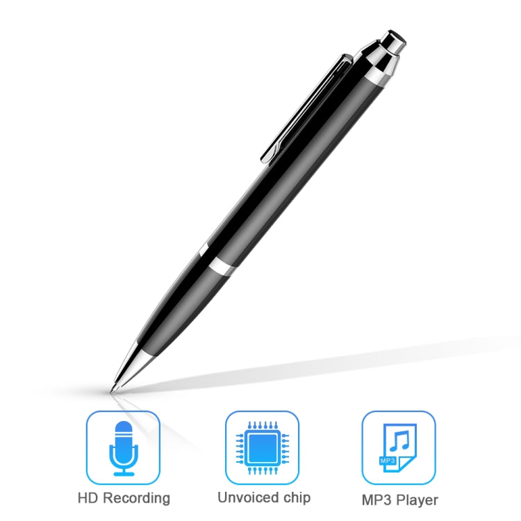 Q90 Intelligent HD Digital Noise Reduction Recording Pen, Capacity:32GB(Black) - Recording Pen by buy2fix | Online Shopping UK | buy2fix