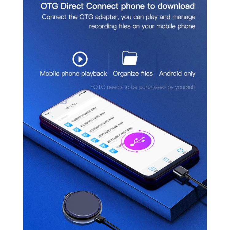 Q39 AI Intelligent High-definition Noise Reduction Voice Control Recorder, Capacity:4GB(Black) by buy2fix