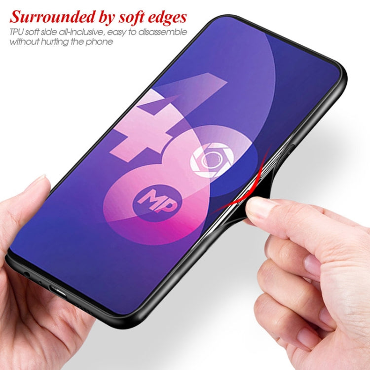 For OPPO F11 Pro Gradient Color Glass Case(Purple) - OPPO Cases by buy2fix | Online Shopping UK | buy2fix