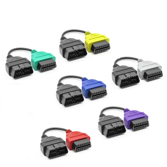 6-color OBD ECU Scan Adapter Cable Bundle for Fiat - Cables & Connectors by buy2fix | Online Shopping UK | buy2fix