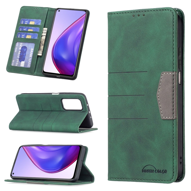 For Xiaomi Mi 10T Pro 5G / 10T 5G / Redmi K30S Magnetic Splicing Leather Phone Case(Green) - Xiaomi Cases by buy2fix | Online Shopping UK | buy2fix