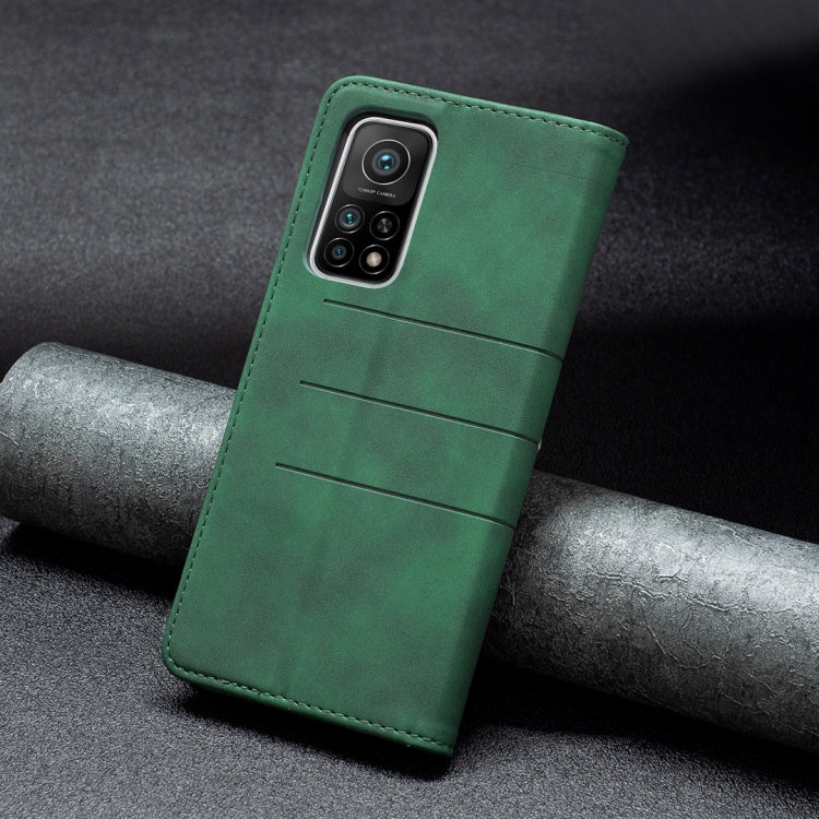 For Xiaomi Mi 10T Pro 5G / 10T 5G / Redmi K30S Magnetic Splicing Leather Phone Case(Green) - Xiaomi Cases by buy2fix | Online Shopping UK | buy2fix
