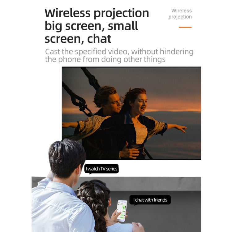 T20 320x240 400 Lumens Portable Home Theater LED HD Digital Projector, Same Screen Version, AU Plug(Black White) - LED Projector by buy2fix | Online Shopping UK | buy2fix