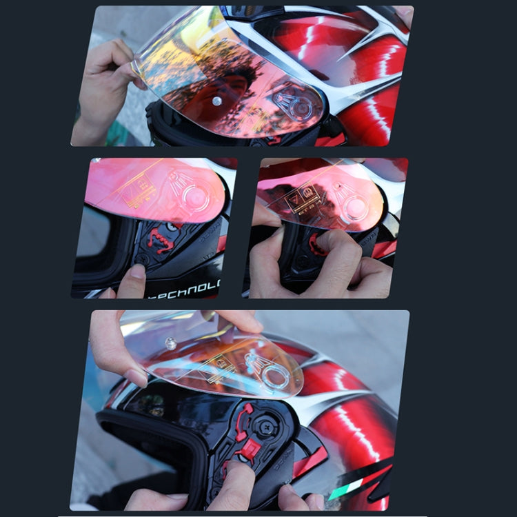 Motorcycle Helmet Visor Anti-UV Wind Shield Lens For AGV K1 / K3SV / K5(Electroplated Silver) by buy2fix