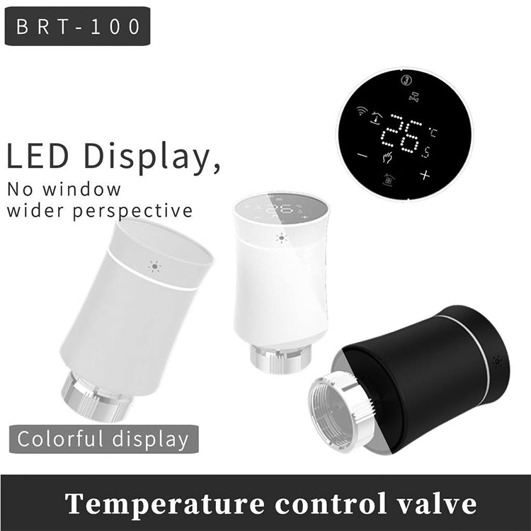 BRT-100 LED Display Temperature Control Valve(White) - Thermostat & Thermometer by buy2fix | Online Shopping UK | buy2fix