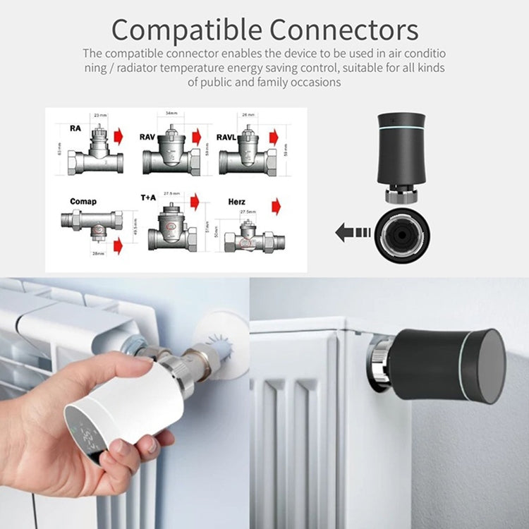 BRT-100 LED Display Temperature Control Valve(White) - Thermostat & Thermometer by buy2fix | Online Shopping UK | buy2fix