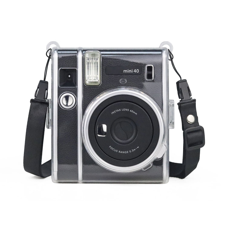 Protective Crystal Case with Strap For FUJIFILM Instax mini 40(Transparent) - Protective Case by buy2fix | Online Shopping UK | buy2fix