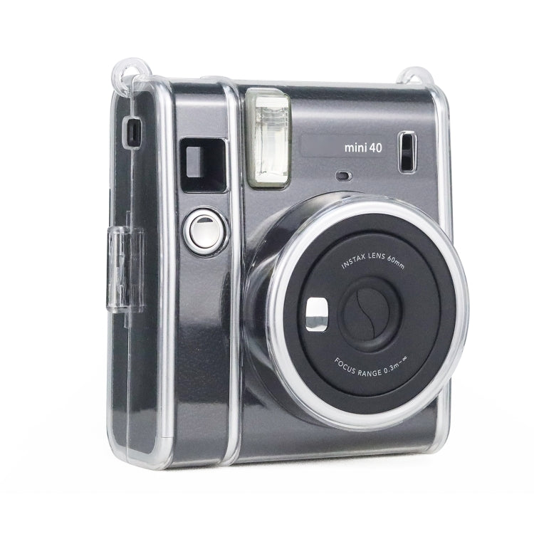 Protective Crystal Case with Strap For FUJIFILM Instax mini 40(Transparent) - Protective Case by buy2fix | Online Shopping UK | buy2fix