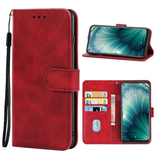 Leather Phone Case For HTC U20 5G(Red) - More Brand by buy2fix | Online Shopping UK | buy2fix