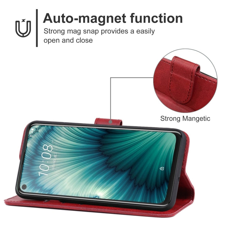 Leather Phone Case For HTC U20 5G(Red) - More Brand by buy2fix | Online Shopping UK | buy2fix