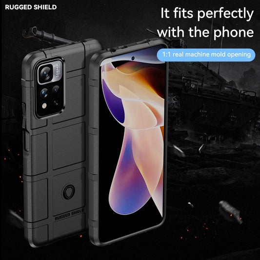 For Xiaomi Redmi Note 11 Pro 5G / Note 11 Pro+ 5G / Poco X4 NFC 5G Domestic Version Full Coverage Shockproof TPU Phone Case(Black) by buy2fix