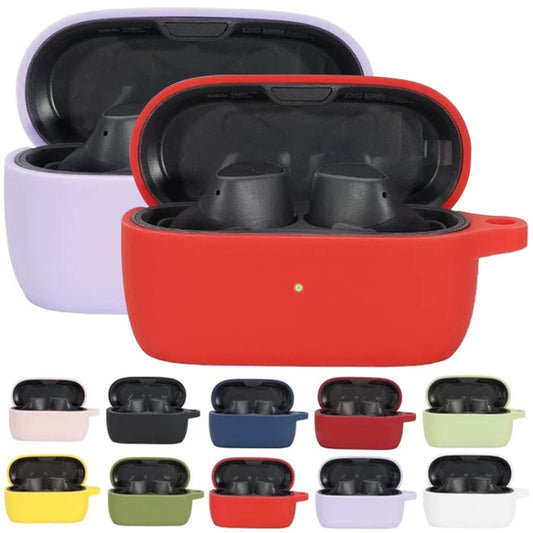 Silicone Earphone Protective Case For Jabra Elite 3(Purple) by buy2fix