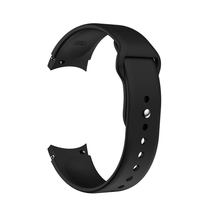 For Samsung Galaxy Watch4 40&44mm/Watch4 Classic 42&46mm Silicone Reverse Buckle Watch Band(Black) - Watch Bands by buy2fix | Online Shopping UK | buy2fix